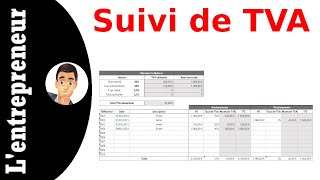 Faire un suivi de TVA sur Excel [upl. by Appleby351]