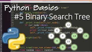 Python Data Structures 5 Binary Search Tree BST [upl. by Hallimaj]