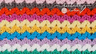 FAST amp EASY Crochet the Cluster VStitch [upl. by Ijat]