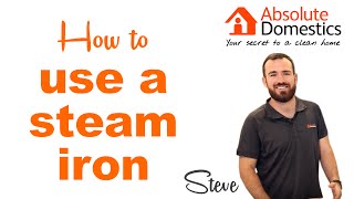 How to Use a Steam Iron [upl. by Suzanne141]