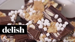 How To Make Smores Bark  Delish [upl. by Shaina]