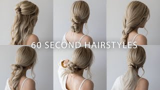 6 QUICK amp EASY HAIRSTYLES  Cute Long Hair Hairstyles [upl. by Bouchier668]