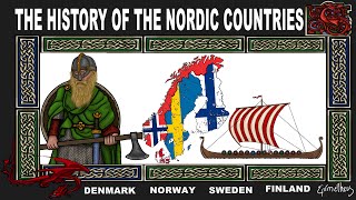 The Nordic Countries Animated Scandinavian History [upl. by Ybroc578]