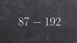 How to subtract a larger number from a smaller number [upl. by Nwahsar]