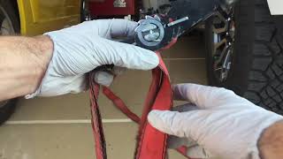 How to use amp untangle a ratchet strap Unwind ratchet strap [upl. by Glory]