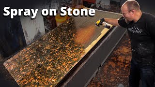 Spray on Granite in 10 minutes  Stone Coat Epoxy [upl. by Ibocaj18]