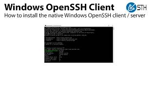 How to install the Microsoft Windows OpenSSH client and server [upl. by Highams]