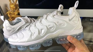 Nike Air Vapormax Plus Triple White Review [upl. by Pate990]