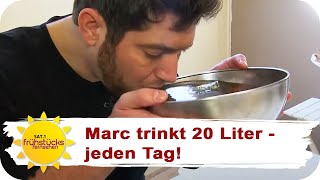 Fürs ÜBERLEBEN 20 Liter Wasser am TAG  SAT1 Frühstücksfernsehen  TV [upl. by Samal]