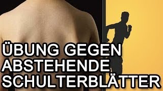 Abstehende Schulterblätter amp Impingement  Übung und Erklärung [upl. by Helbonnah762]