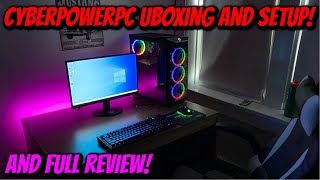 GAMING PC From CyberPowerPC Unboxing amp Setup [upl. by Clere]