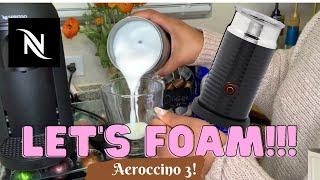 How To Foam Milk With Aeroccino 3 Make Coffee With Foam Tips amp Tricks  Easy Foamed Latte Recipe [upl. by Mansur]