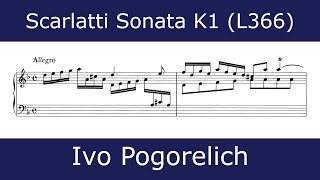 Domenico Scarlatti  Sonata in D minor K1 Ivo Pogorelich [upl. by Claiborn]