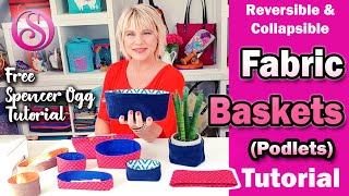 Fabric basket tutorial [upl. by Mure]