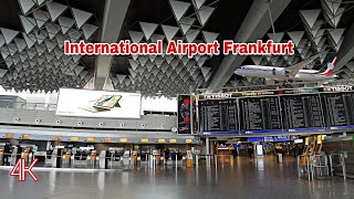 🇩🇪 Frankfurt International Airport  Frankfurt Flughafen  2021  4K FPS 60 [upl. by Tsan]