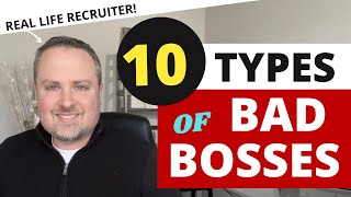 Bad Bosses You May Encounter  10 Common Types [upl. by Anitselec342]