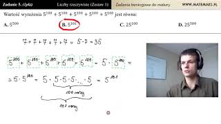 Matemaks opowiada anegdotę miażdżąc zadanie maturalne [upl. by Yerrot]