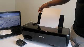 CANON PIXMA IP 1800 SET UP amp LOADING PAPER TRAY [upl. by Ahsinroc]