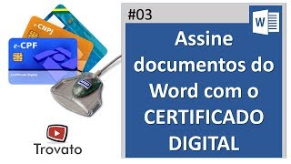 03  Assinar documento do Word com o Certificado Digital [upl. by Haimerej]