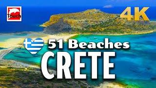 51 Best Beaches of West CRETE Greece 4K ► Top Places amp Secret Beaches in Europe touchgreece [upl. by Leopold]