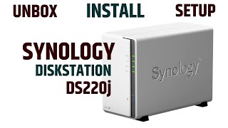 Unboxing and setup of the Synology DISKSTATION DS220j synology NAS DS220j [upl. by Lemire]