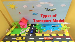 types of transport model for school science project  science fair  howtofunda [upl. by Senilec]