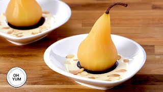 Professional Baker Teaches You How To Make POACHED PEARS [upl. by Uhsoj]