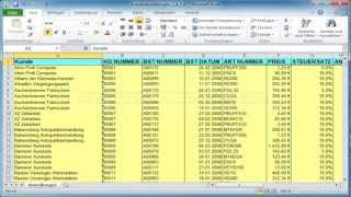 Excel Spalten drucken und Wiederholungszeilen festlegen [upl. by Enylodnewg]