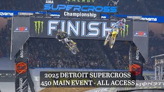 2025 Detroit Supercross  450 Main Event From The Floor [upl. by Nayek318]