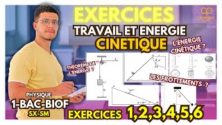 Exercices Corrigés  Travail et Énergie Cinétique  1ère Bac SXSM [upl. by Browning351]