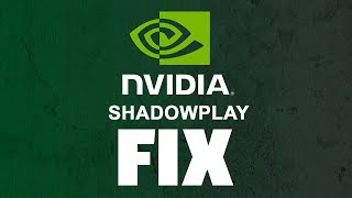 Shadowplay not saving clips FIX Tech tip43 [upl. by Bacchus]