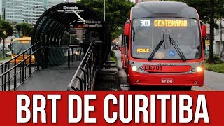 Bus Rapid Transit BRT de CuritibaParaná [upl. by Aeresed]