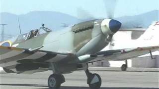 Spitfire Flight Demonstration Big V12 Engine Sound [upl. by Okechuku]