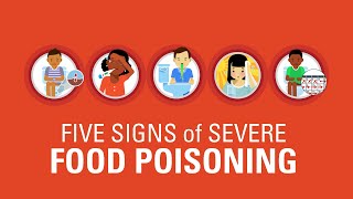 Five Signs of Severe Food Poisoning [upl. by Akemahs453]