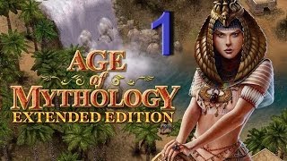 Age of Mythology Extended Edition M 1  Omens Campaign walkthrough Difficulty  Titan [upl. by Ahsaeym]