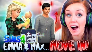 NEW 👫EMMA AND MAX RUN AWAY TOGETHER❤ The Sims 4  BROKEN DREAM 1 🏚 [upl. by Jephthah]