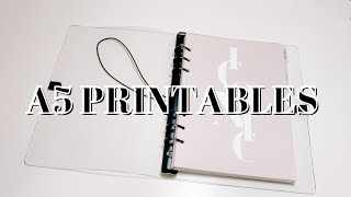 A5 PRINTABLES  A5 PLANNER SETUP  HOW I PRINT PLANNER INSERTS [upl. by Cosmo516]