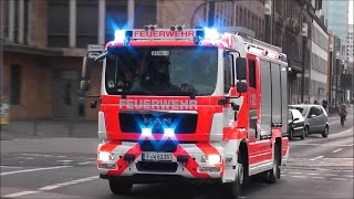 MASSIVER BULLHORN amp PRESSLUFT EINSATZ Feuerwehr BF FrankfurtMain HD [upl. by Elleyoj655]