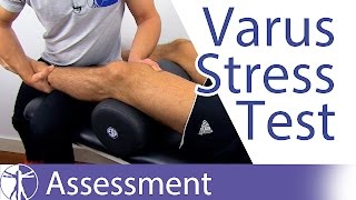 Varus Stress Test of the Knee  Lateral Collateral Ligament Injury [upl. by Auos]