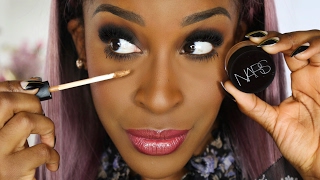 NARS Soft Matte Complete Concealer Vs Radiant Creamy Concealer  Jackie Aina [upl. by Yrahcaz]