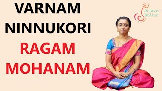 Varnam Ninnukori  Ragam  Mohanam Learning Mode [upl. by Llertak]