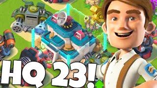 UNLOCKING HQ 23 IN BOOM BEACH New Update is HERE [upl. by Jc896]