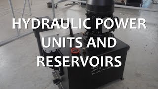 Hydraulic Power Units and Reservoirs Full Lecture [upl. by Onez728]