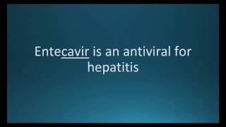 How to pronounce entecavir Baraclude Memorizing Pharmacology Flashcard [upl. by Rahab891]