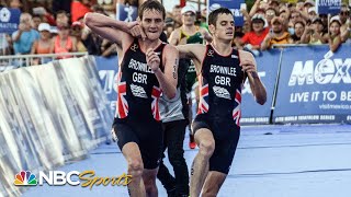 Brotherly love Alistair Brownlee gives up chance at victory to help brother finish  NBC Sports [upl. by Octavla43]