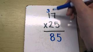 Multiplying 2 digit numbers example 1 [upl. by Bibbye]