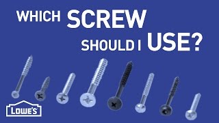 Which Screw Should I Use  DIY Basics [upl. by Lj917]