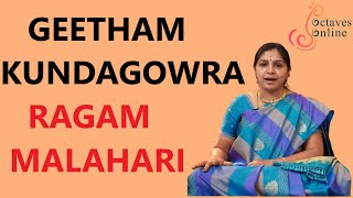 Geetham  KundaGowra  Ragam  Malahari [upl. by Shurlocke]