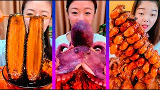 ASMR Weird Seafoods Mukbang  Extreme Spicy Octopus Challenge🐙 Eating Spicy Seafoods Compilation [upl. by Zoila407]