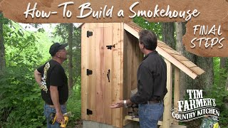 How to Build a Smokehouse FINAL STEPS [upl. by Marcel]